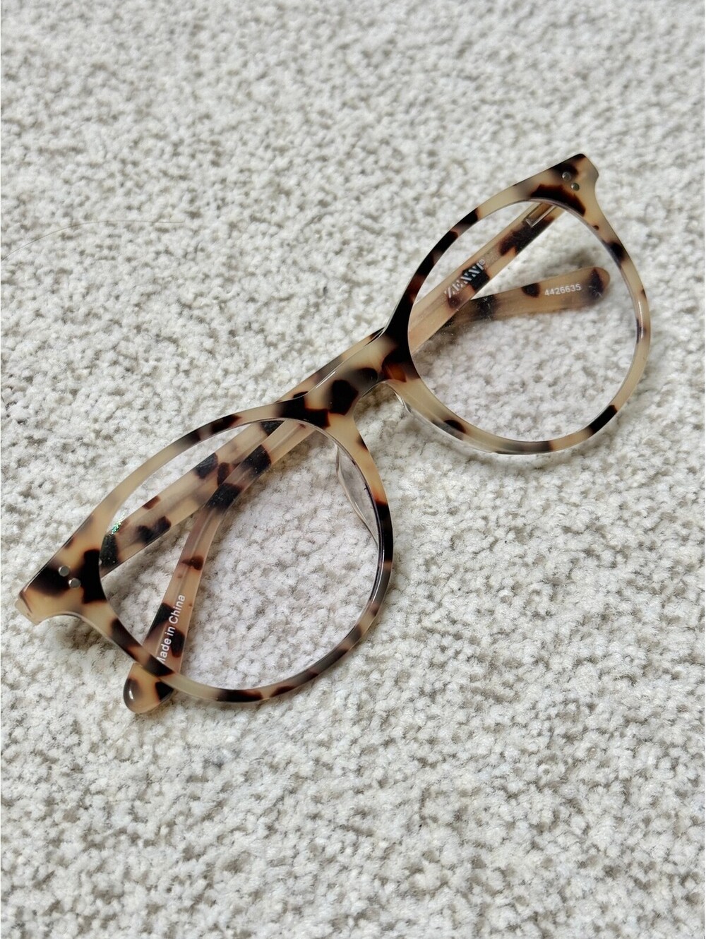 Zenni 4426635 Tortoise Cat Eye Eyeglasses Frames Beige Brown Clear Lenses